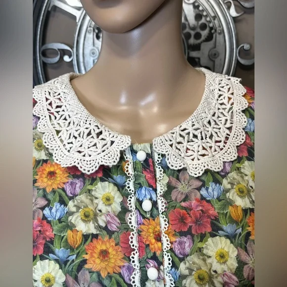 NWT Ivy City Co Red and Pink Midi Puff Sleeve Sundress Size 8 - Picture 4 of 17